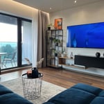 Аренда современной 2-комнатной квартиры с отдельной кухней, 77 м², Мамая, Констанца, Румыния